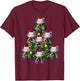 Axolotl Christmas Tree Edition: Gift Axolotl Lovers T-Shirt - T-Shirt | Maroon
