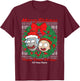 Rick and Morty Merry Rickmas Ugly Christmas T-Shirt - T-Shirt | Maroon