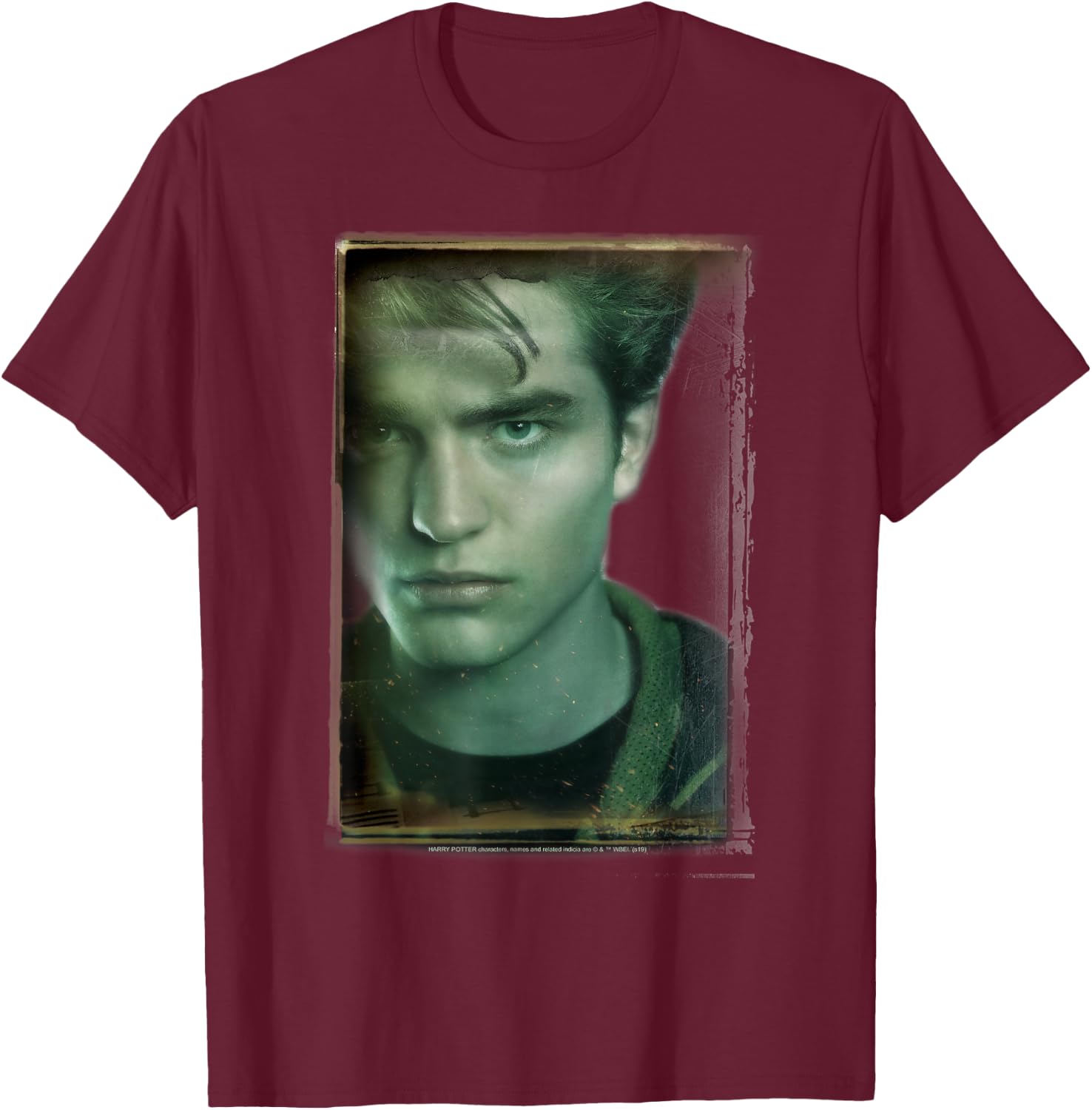 Harry Potter Cedric Diggory Portrait T-Shirt - T-Shirt | Maroon