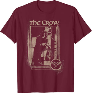 The Crow – Fire Escape 2 T-Shirt - T-Shirt | Maroon