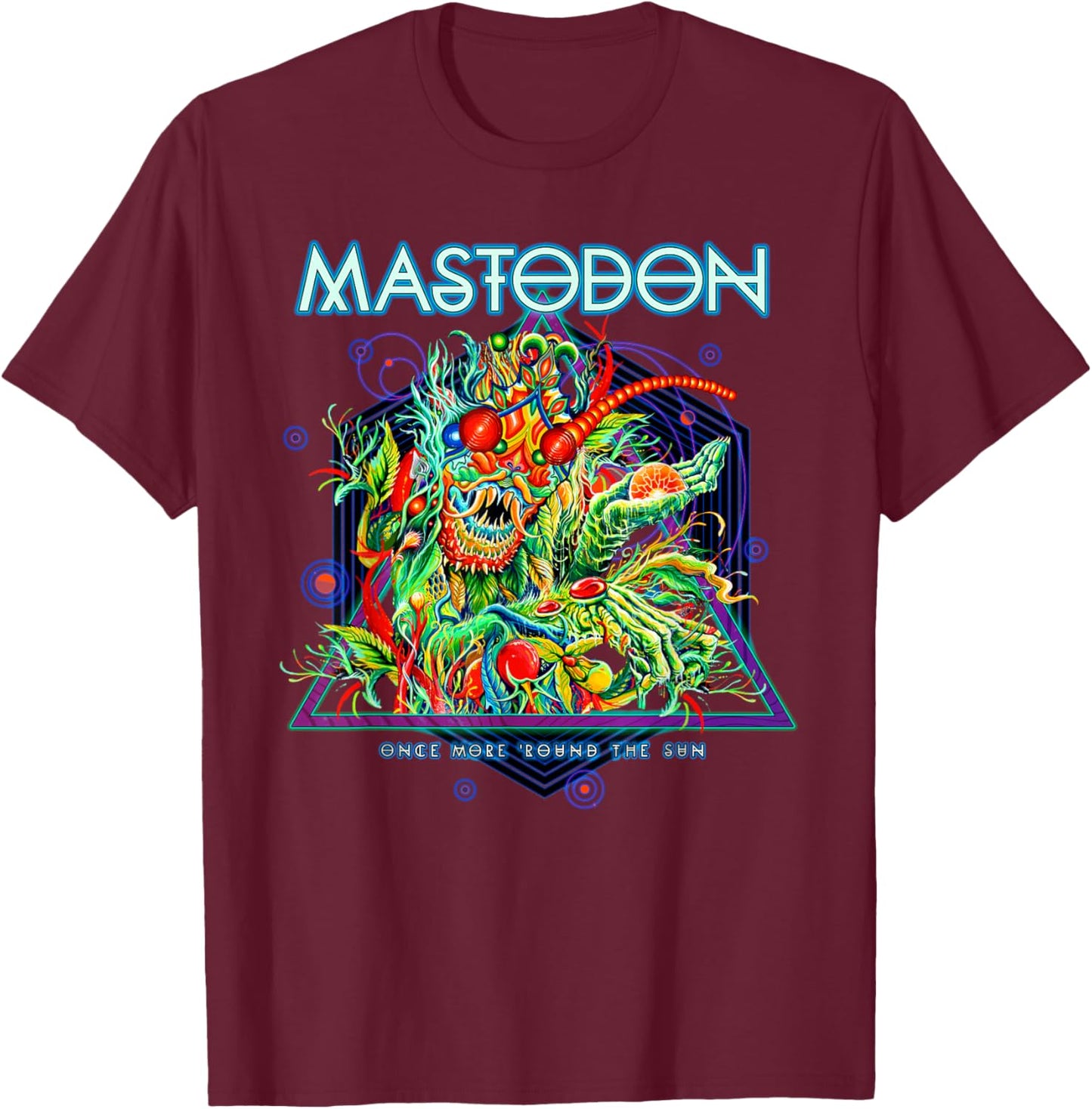 Mastodon OMRTS Cosmic Orbits T-Shirt - T-Shirt | Maroon