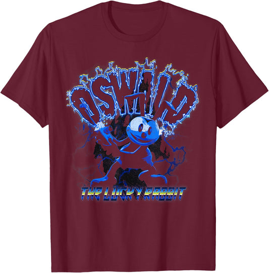 Disney Epic Mickey Oswald The Lucky Rabbit Portrait T-Shirt - T-Shirt | Maroon