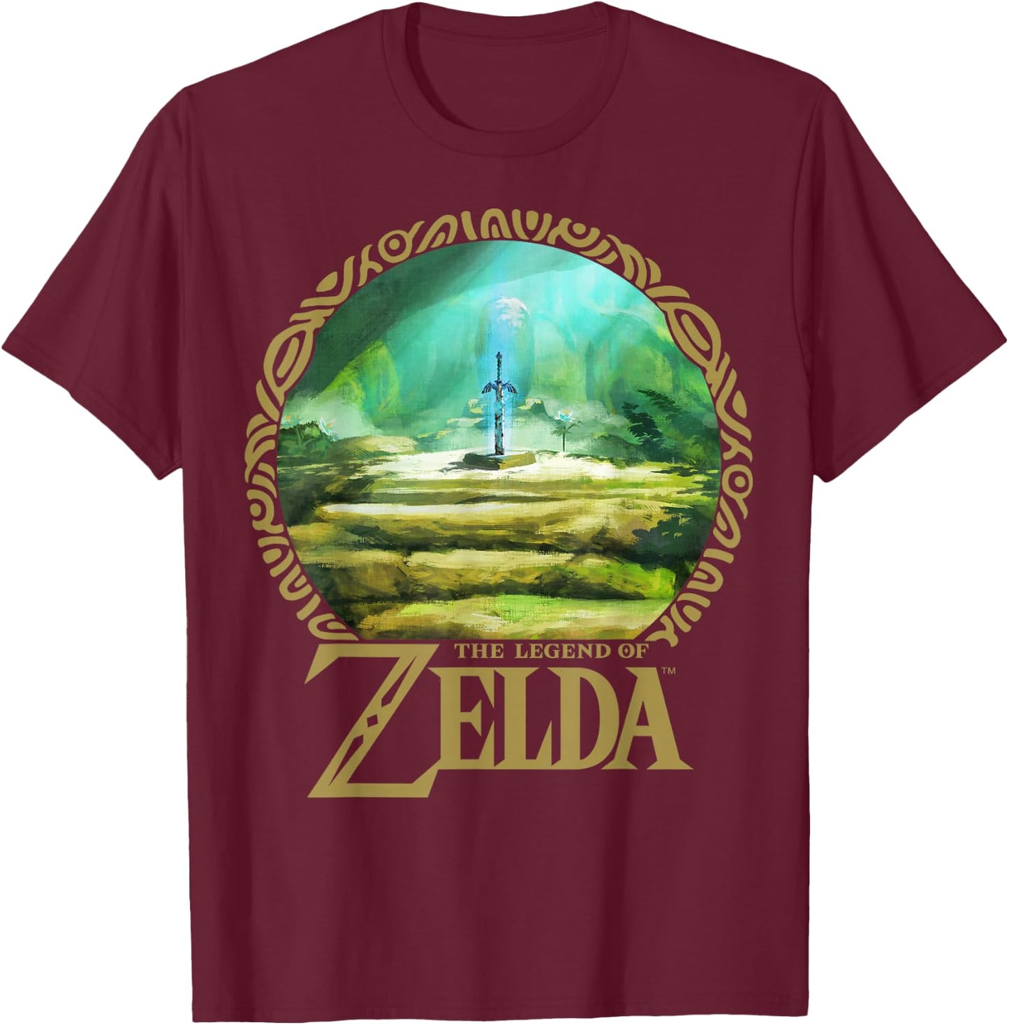 The Legend of Zelda: Breath of The Wild Korok Forest Haven T-Shirt - T-Shirt | Maroon