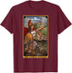 The Goddess Athena The Emperor Tarot Card Greek Mythology T-Shirt - T-Shirt | Maroon