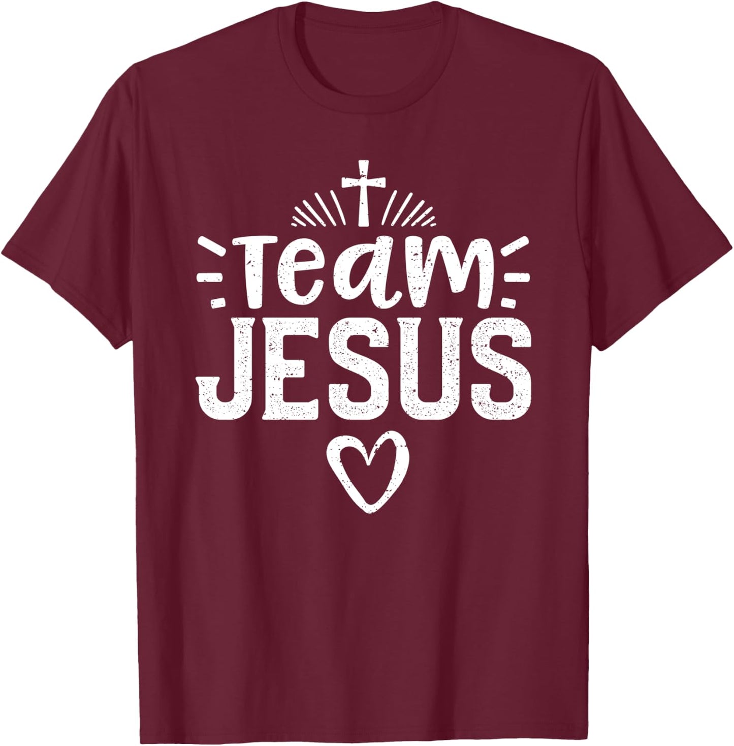 Team Jesus - Church T-Shirt - T-Shirt | Maroon