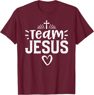Team Jesus - Church T-Shirt - T-Shirt | Maroon