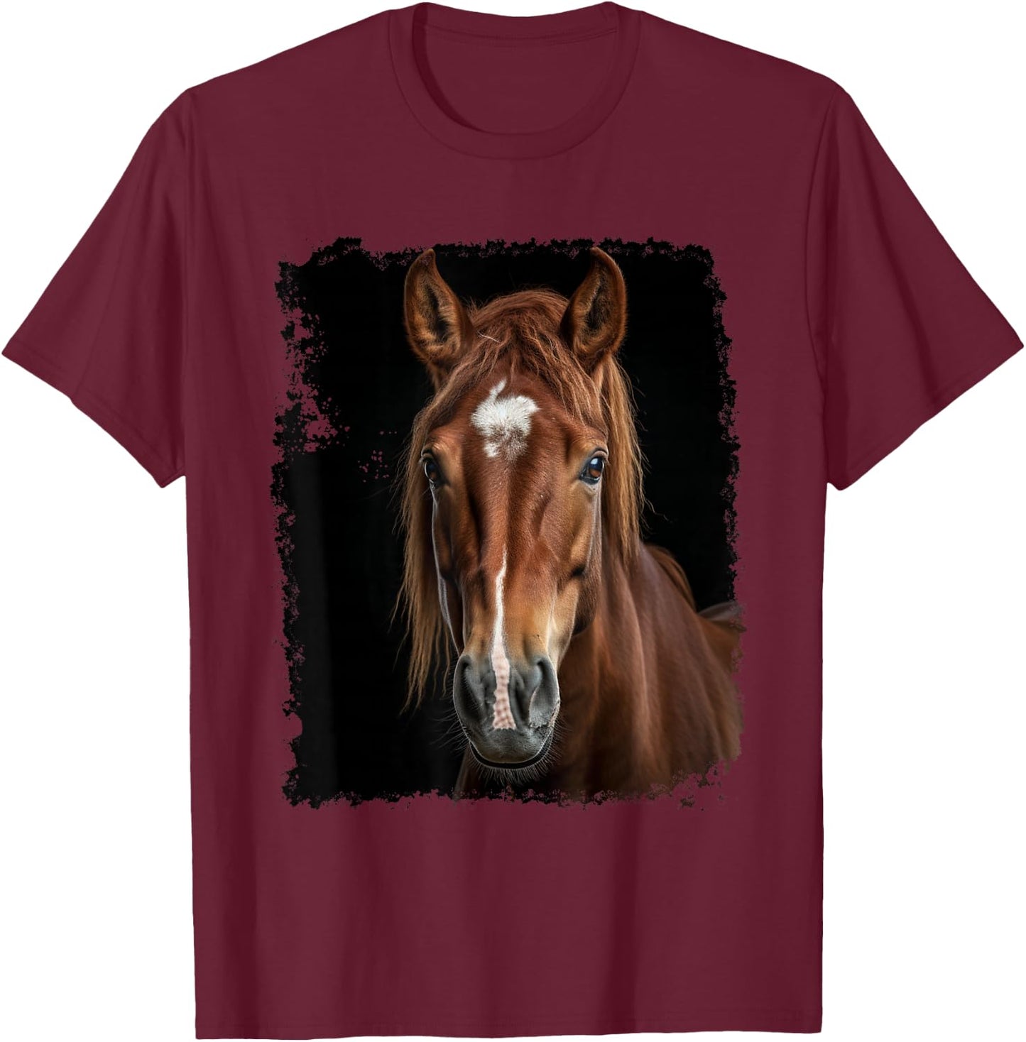 Real Horse T-Shirt - T-Shirt | Maroon