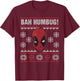 Marvel Deadpool Bah Humbug Holiday T-Shirt - T-Shirt | Maroon