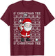 Golf Santa Claus O' Christmas Golfing Golfer Humor Men T-Shirt - T-Shirt | Maroon