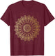 Mandala Circle Mandala T-Shirt - T-Shirt | Maroon