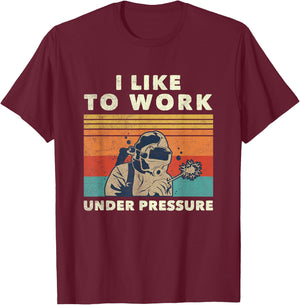 Weld Instructor Underwater Welding Quote - Men's Adult Sports Birthday - Black - Small - Short Sleeve - Classic Fit - Cotton 65%, Polyester 35% T-Shirt - T-Shirt | Maroon