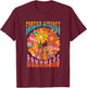Eureka Springs Retro 60s Style Graphic Hippie T-Shirt - T-Shirt | Maroon