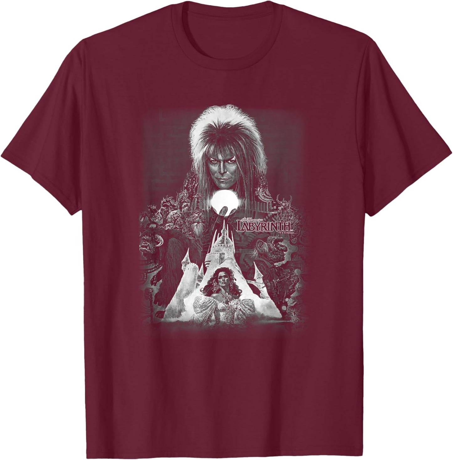 Labyrinth Castle T-Shirt - T-Shirt | Maroon