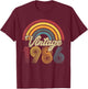 Vintage 1986 37th Birthday Rainbow Retro Style Classic T-Shirt - T-Shirt | Maroon