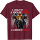 Jesus Christ Lion Cross Knight Quote Saying For Christian T-Shirt - T-Shirt | Maroon