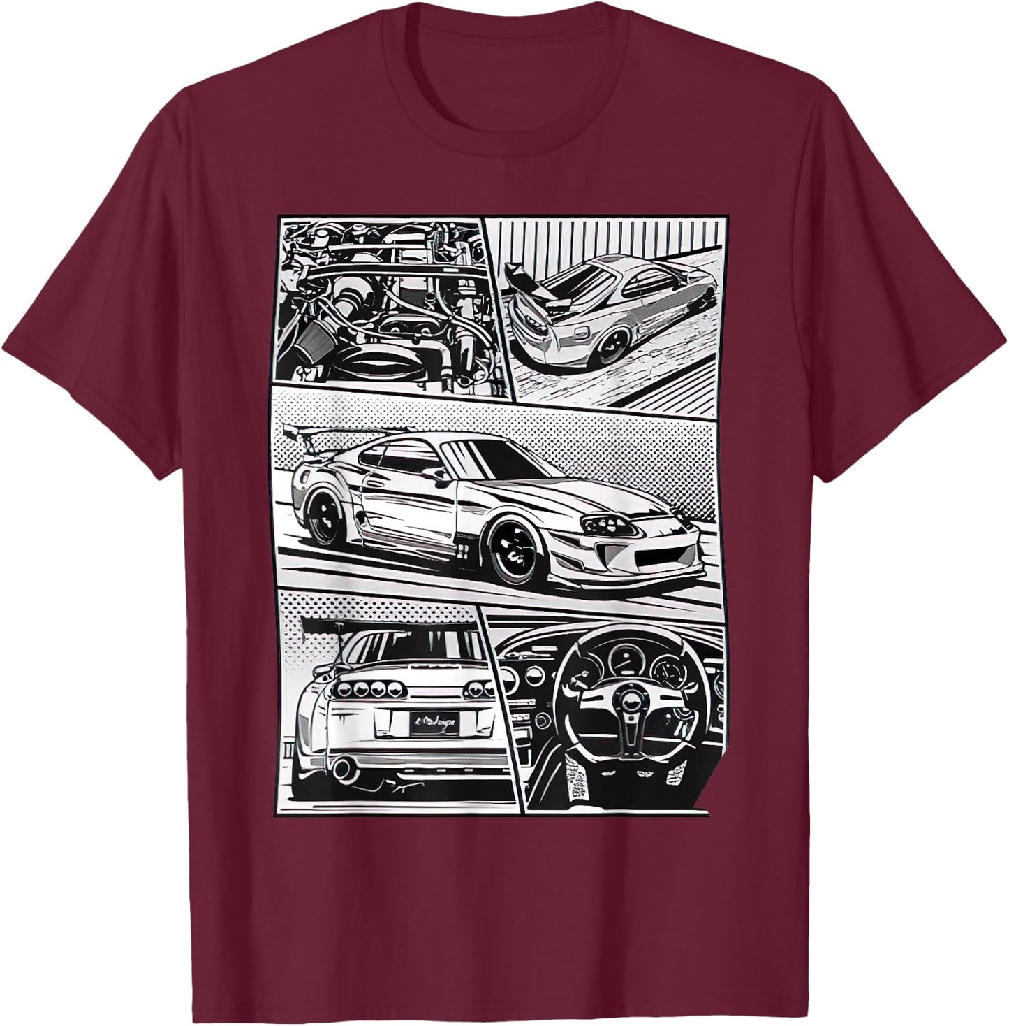 Supra JDM comic book, nice Gift T-Shirt - T-Shirt | Maroon