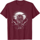 Mysterious World Beauty Wild Lone Nature Lovers Forest Wolf T-Shirt - T-Shirt | Maroon