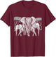 Elephant Family Africa Safari Animal Keeper Gift Elephant T-Shirt - T-Shirt | Maroon