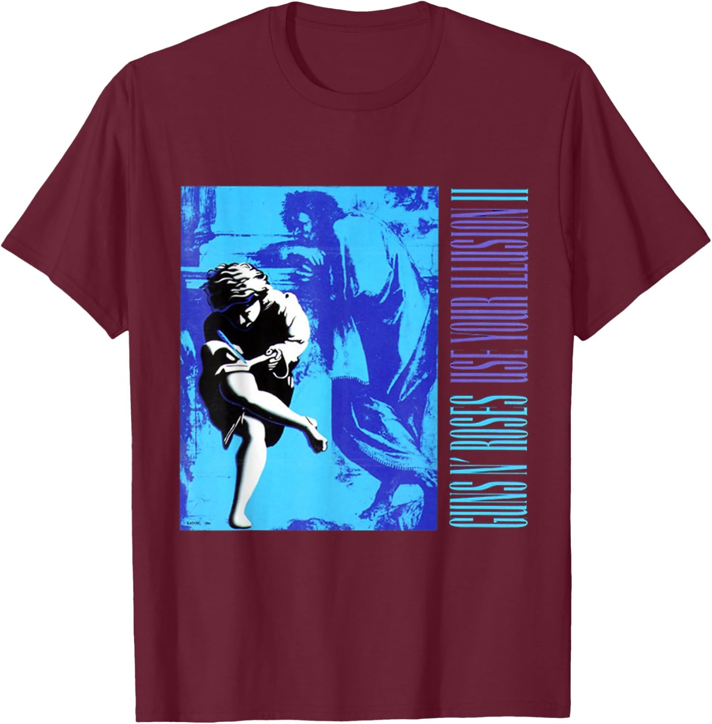 Official Guns N' Roses Use Your Illusion II T-Shirt - T-Shirt | Maroon