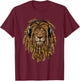 Lion Of Judah, Judah Lion, Lion Dreadlocks, Rasta Lion Shirt T-Shirt - T-Shirt | Maroon