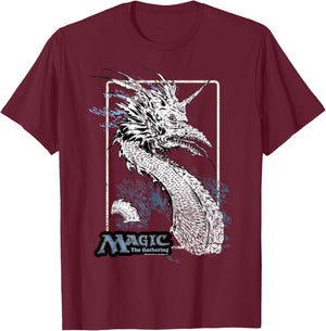 Magic: The Gathering Sea Dragon T-Shirt - T-Shirt | Maroon
