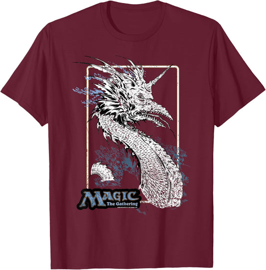 Magic: The Gathering Sea Dragon T-Shirt - T-Shirt | Maroon