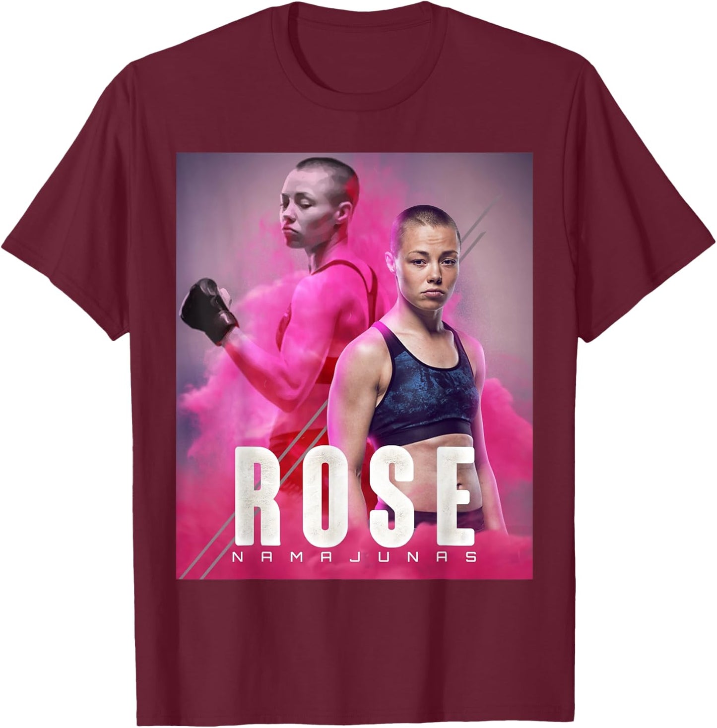 Thug Rose - Female MMA World Champion Fighter T-Shirt - T-Shirt | Maroon