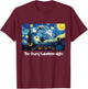 Cool Sarcastic Vincent Van Gogh The Starry Halloween Night T-Shirt - T-Shirt | Maroon