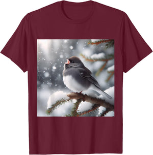 Really Like Dark-Eyed Junco T-Shirt - T-Shirt | Maroon