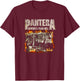 Pantera Official Vintage Flames T-Shirt - T-Shirt | Maroon