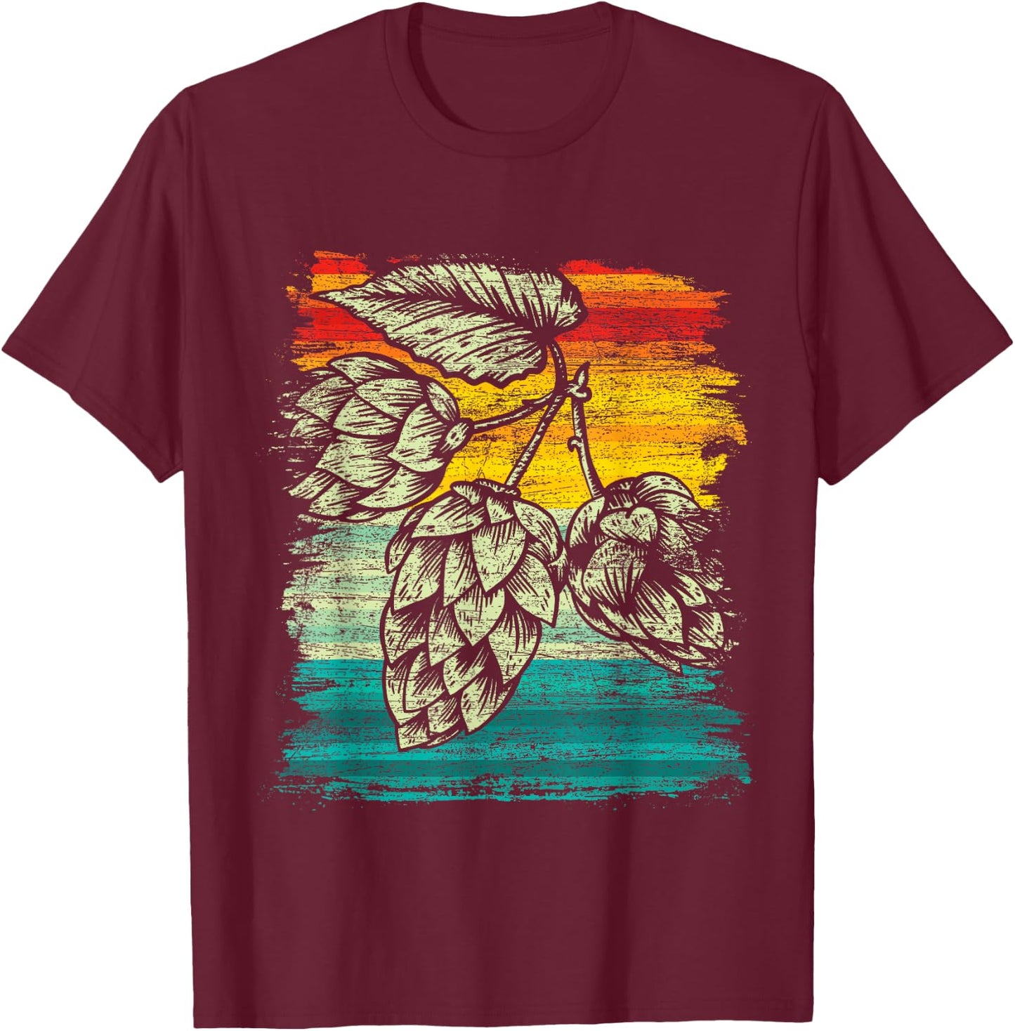 Retro Craft Beer T-Shirt - T-Shirt | Maroon