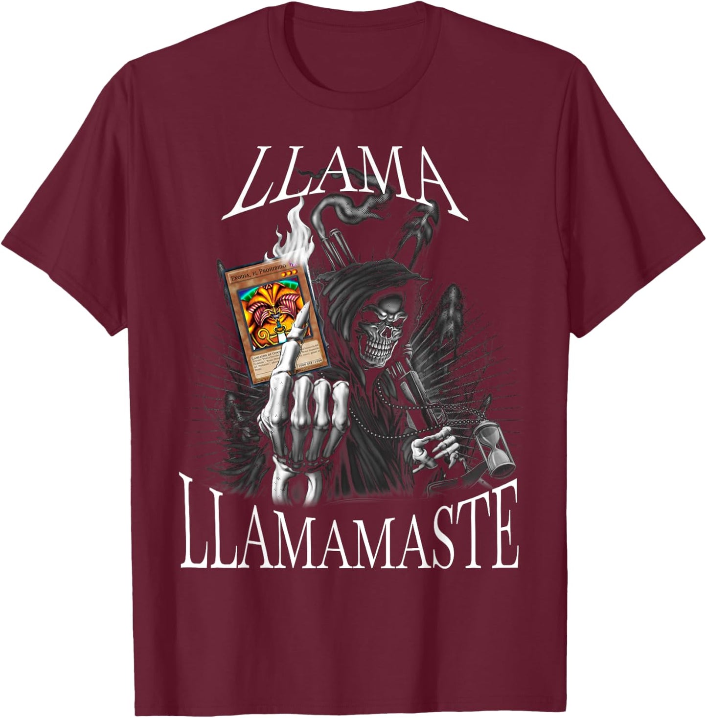 Llama llamamaste llama mas temprano T-Shirt - T-Shirt | Maroon