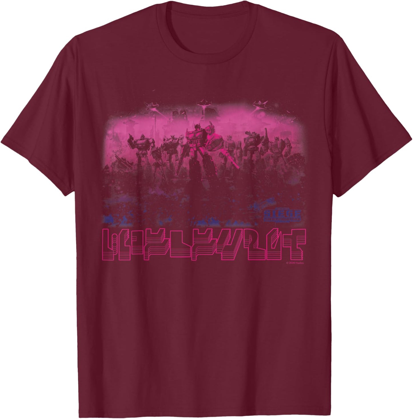 Transformers: War For Cybertron Resistance Portrait T-Shirt - T-Shirt | Maroon