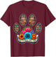 Easily Distracted by Dogs and Books T-Shirt - T-Shirt | Maroon