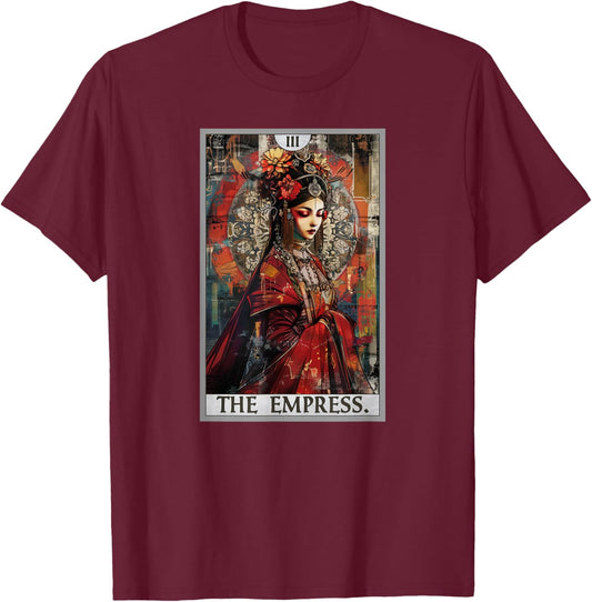 Tarot Cards Tarot Card 3 The Empress T-Shirt - T-Shirt | Maroon