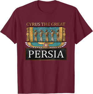 Cyros the Great, Ancient Persia, Achaemenid T-Shirt - T-Shirt | Maroon