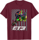 ET3 TOMAC USA Flag 450SX Motocross ET1 T-Shirt - T-Shirt | Maroon