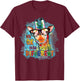 Autism Awareness Its Ok To Be Different Cute Giraffe Animal T-Shirt - T-Shirt | Maroon