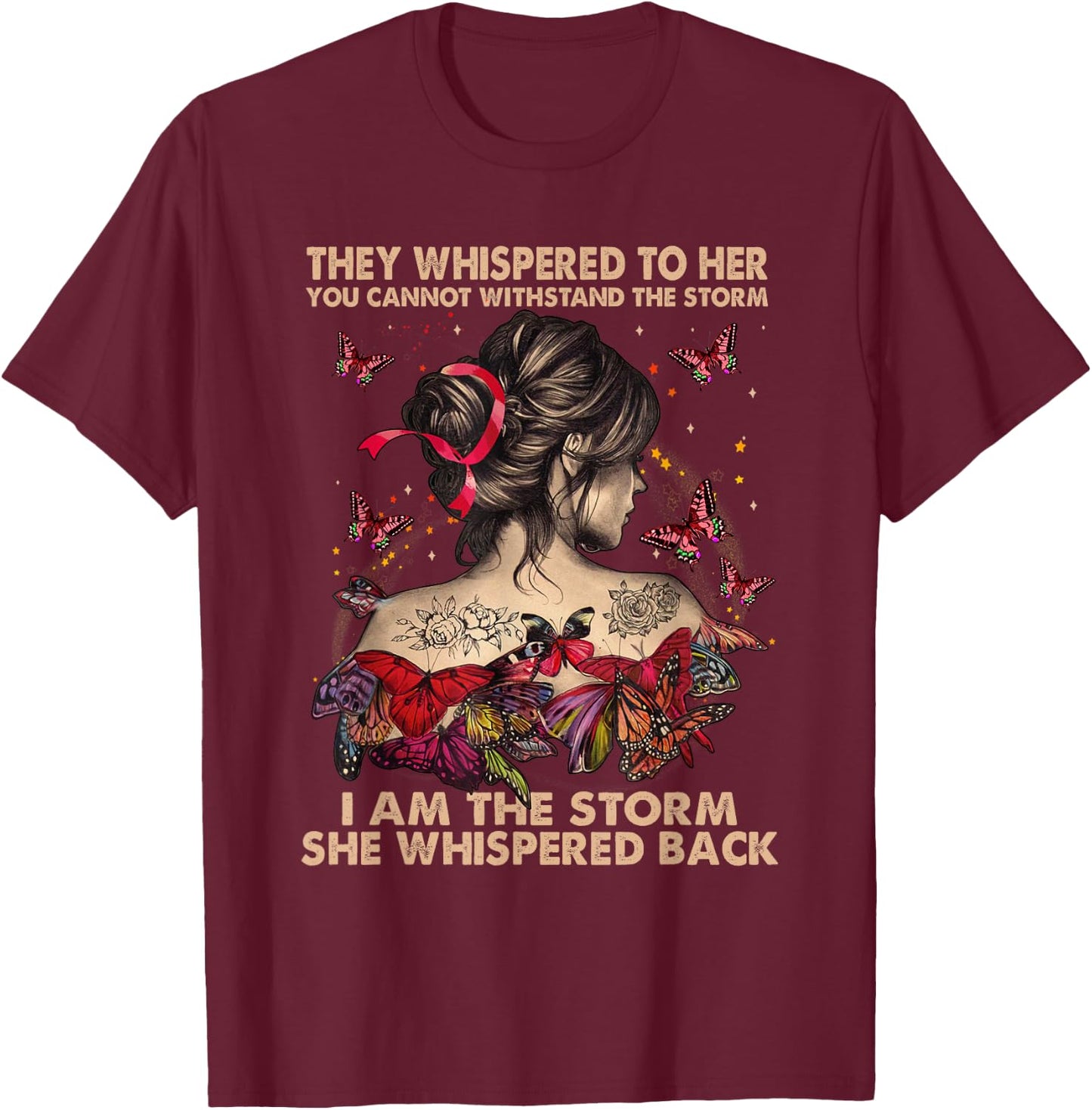 Hippie I Am The Storm T-Shirt - T-Shirt | Maroon