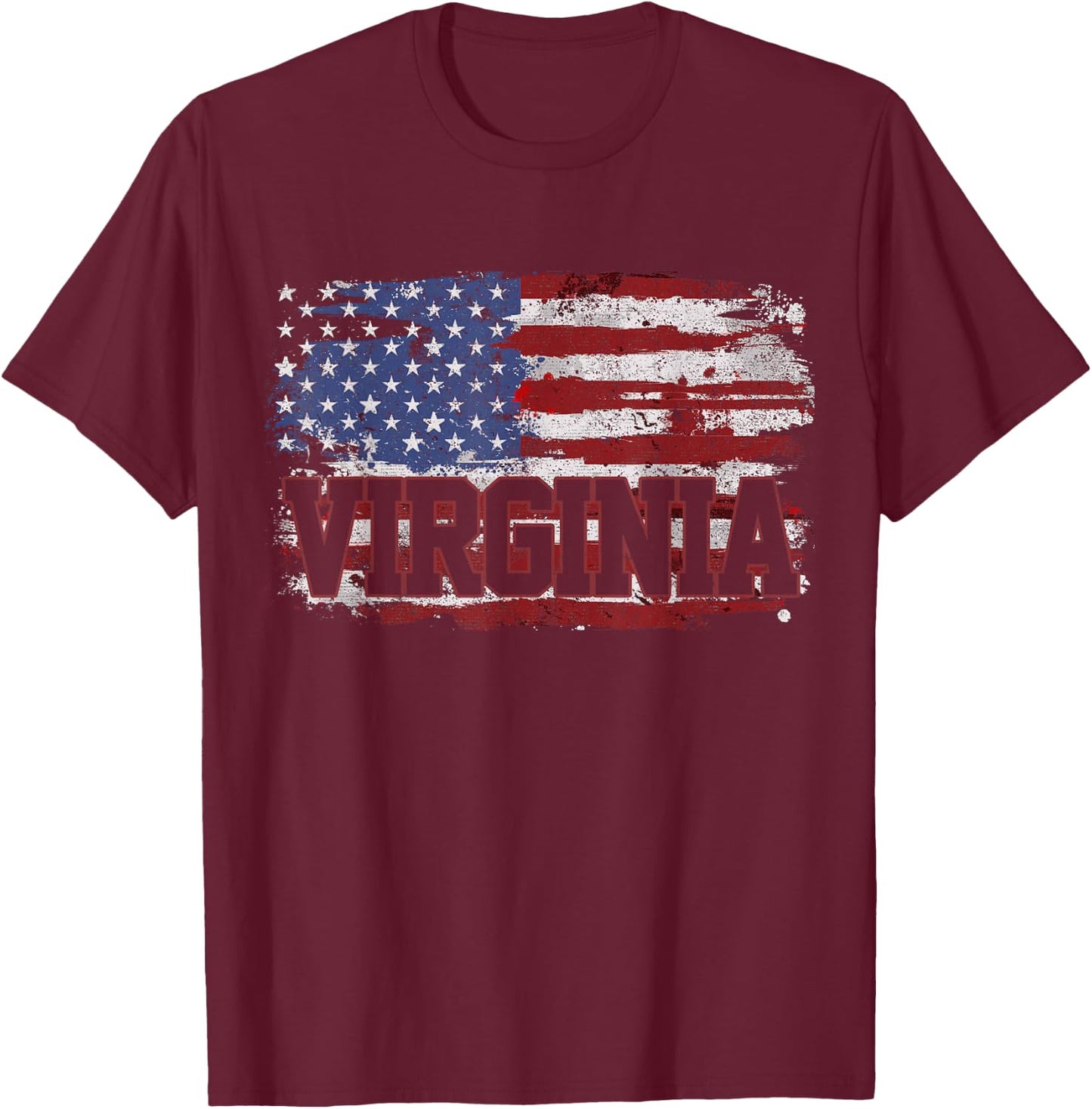 Virginia Vintage T-Shirt - T-Shirt | Maroon