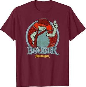 Fraggle Rock Boober Circle T-Shirt - T-Shirt | Maroon