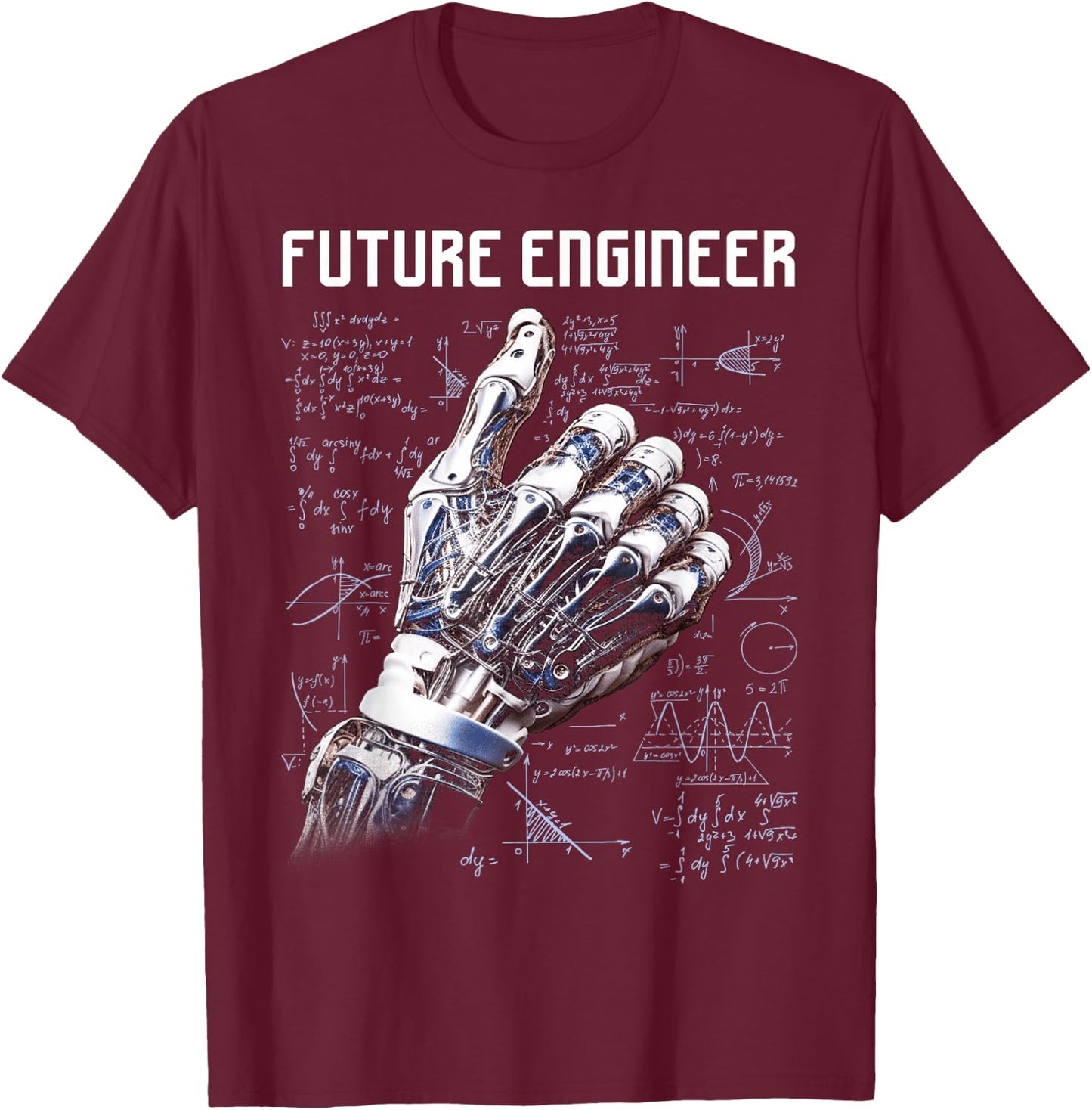 Future Engineer Costume Robot Robotics Adults & Kids T-Shirt - T-Shirt | Maroon
