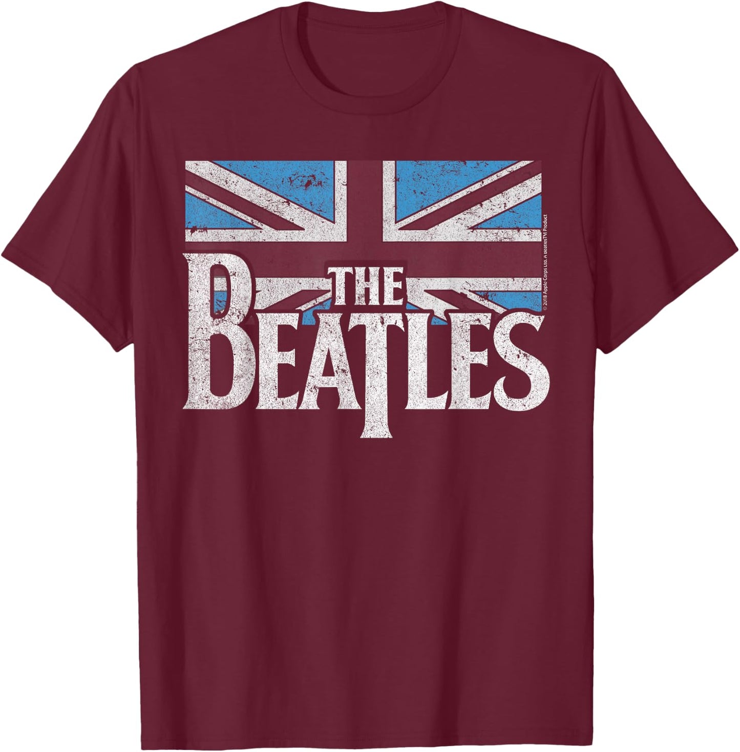 The Beatles Logo T-Shirt - T-Shirt | Maroon