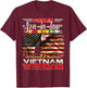 Proud Son-In-Law of Vietnam Veteran Gift T-Shirt - T-Shirt | Maroon