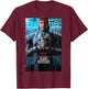 Star Wars: The Bad Batch Hunter Poster T-Shirt - T-Shirt | Maroon
