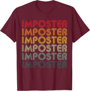 Cool Imposter Gamers - Retro Vintage Video Gamer Gift T-Shirt - T-Shirt | Maroon