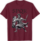 SPQR Roman Empire Gladiator Legion Centurion Soldier Warrior T-Shirt - T-Shirt | Maroon