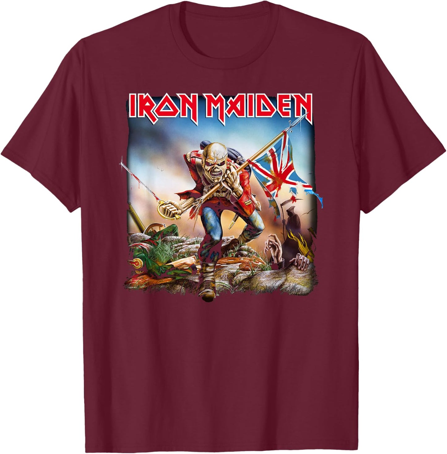 Iron Maiden - The Trooper T-Shirt - T-Shirt | Maroon
