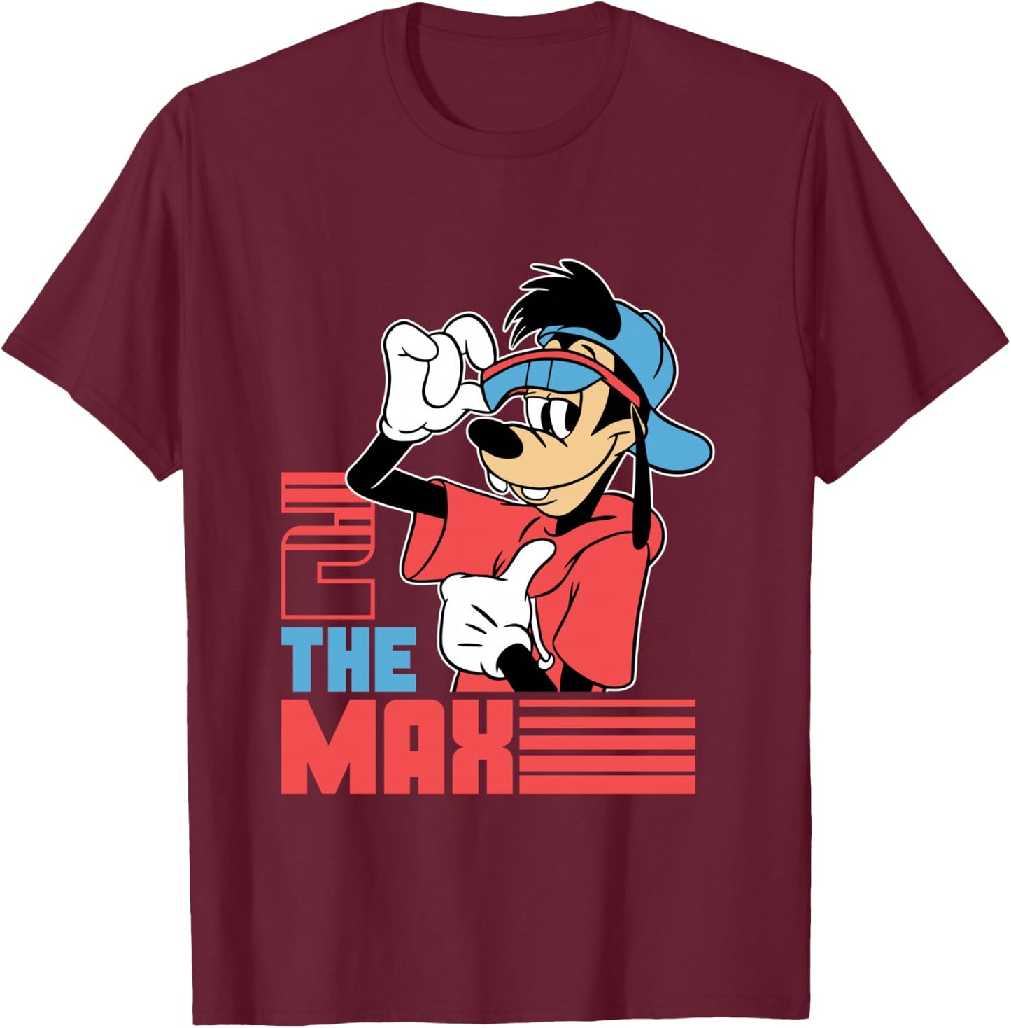 Disney A Goofy Movie 2 the Max 90s T-Shirt - T-Shirt | Maroon
