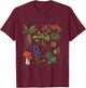 Harry Potter Grey Retro : Classic Fit, Herbology Plants, Adult, Short Sleeve, Cotton & Polyester T-Shirt - T-Shirt | Maroon